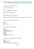 NSG 430 Pericarditis and Cardiomyopathy Actual Exam 2024 Q & A  (Graded A+ ) 