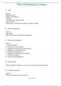 NSG 430 Renal & Urinary Actual Exam 2024 Q & A  (Graded A+ ) 