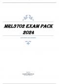 MRL3702 EXAM PACK 2024