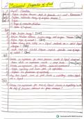 Physics chapter ( MEHANICAL PROPERTIES OF FLUID ) hand written notes