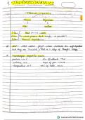 Physics chapter ( THERMODYNAMICS ) hand written notes