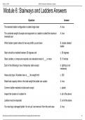 Module 6: Stairways and Ladders  Questions and  Answers