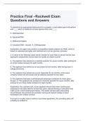 Practice Final –Rockwell Exam Questions and Answers (Graded A)