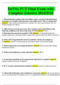 DaVita PCT Final Exam with  Complete Solution 2024/2025