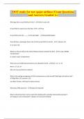 DOT study for test (gojet airlines) Exam Questions and Answers Graded A+