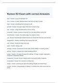 Kumon E2 Exam with correct Answers