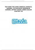 Lewis's Medical-Surgical Nursing 12th Edition Test Bank For Lewis's Medical-Surgical Nursing 12th Edition Chapter 1-69.