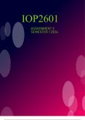 IOP2601 Assessment 3 Semester 1 2024