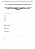 2024 LATEST ASRT COMPLIANCE ACTUAL EXAM: COMPREHENSIVE TEST BANK WITH OVER 300 QUESTIONS WITH EXPERT VERIFIED CORRECT ANSWERS FOR RADIOLOGIC TECHNOLOGISTS' STANDARDS AND REGULATIONS| GUARANTEED EXAM SUCCESS | ALREADY GRADED A+