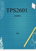 TPS2601 Assignment 2 2024  DUE 25 July 2024 