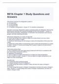 RETA Chapter 1 Study Questions and Answers