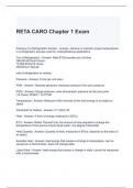 RETA CARO Chapter 1 Exam with 100% correct Answers