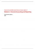 Financial Accounting and Reporting 