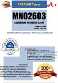 MNO2603 Assignment 4 (COMPLETE ANSWERS) Semester 1 2024 (340595)