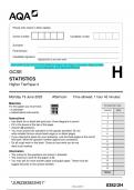 2023 AQA GCSE STATISTICS 8382/2H Higher Tier Paper 2 Question Paper & Mark H scheme (Merged) June 2023 [VERIFIED