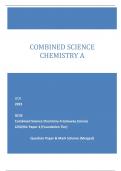 OCR 2023 GCSE Combined Science Chemistry A Gateway Science J250/04: Paper 4 (Foundation Tier) Question Paper & Mark Scheme (Merged