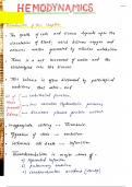 Hemodynamics pathology handwritten notes 