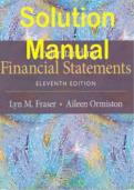 SOLUTION MANUAL FOR UNDERSTANDING FINANCIAL STATEMENTS, 12TH EDITION BY LYN M. FRASER, AILEEN ORMIST