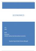 OCR 2023 GCSE Economics J205/02: National and international economics Question Paper & Mark Scheme (Merged