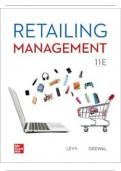 SOLUTION MANUAL FOR RETAILING MANAGEMENT, 11TH EDITION BY MICHAEL LEVY, BARTON WEITZ AND DHRUV GREWAL