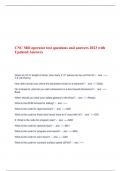 CNC Mill operator test questions and answers 2023 with Updated Answers