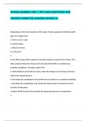 WVSSAC BASEBALL PART 2 TEST EXAM QUESTIONS AND VERIFIED CORRECTED ANSWERS GRADED A+