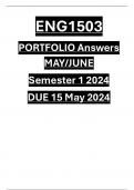 ENG1503 PORTFOLIO ANSWERS MAY/JUNE, DUE 15 MAY 2024