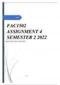 FAC1502 ASSIGNMENT 4 SEMESTER 2 2022