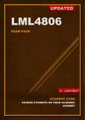 LML4806 Updated Exam Pack (2024) Oct/Nov [A+ Guaranteed]