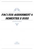 FAC1502 Assignment 4 Semester 2 2022