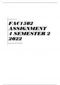 FAC1502 Assignment 4 Semester 2 2022