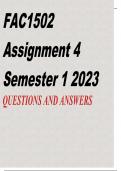 FAC1502 Assignment 4 Semester 1 2023