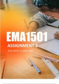 EMA1501 Assignment  2 Due 3 June 2024