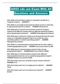 3d052 cdc ure Exam With All Questions and Answers 