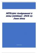 MTE1501 Assignment 2 2024 (366844) - DUE 13 June 2024