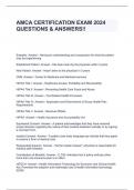 AMCA CERTIFICATION EXAM 2024 QUESTIONS & ANSWERS!!