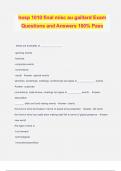 hosp 1010 final misc au gaillard Exam Questions and Answers 100% Pass