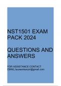 NST1501 Exam pack 2024(Questions and answers)