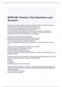 NFPA-99 Practice Test Questions and Answers