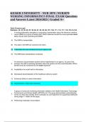 NUR 3870 | NUR3870 NURSING INFORMATICS FINAL EXAM Questions and Answers Latest 2024/2025 | Graded A+ | KEISER UNIVERSITY 