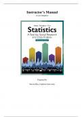 STATISTICS A TOOL FOR SOCIAL RESEARCH AND DATA ANALYSIS, 5TH EDITION JOSEPH F. HEALEY CHRISTOPHER DONOGHUE STEVEN PRUS INSTRUCTOR SOLUTION MANUAL