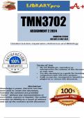 TMN3702 Assignment 2 (COMPLETE ANSWERS) 2024 (575343) - DUE 31 May 2024