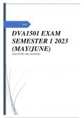 DVA1501 EXAM SEMESTER 1 2023 (MAY/JUNE)