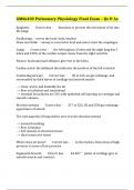 GMS6402 Pulmonary Physiology Final Exam – Qs & As