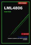 LML4806 Updated Exam Pack (2024) Oct/Nov [A+ Guaranteed]