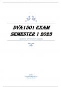 DVA1501 EXAM SEMESTER 1 2023 