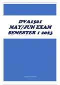 DVA1501 MAY/JUNE EXAM SEMESTER 1 2023