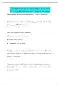 USABO Practice Exam Study Guide with Revision Questions and Correct Answers