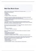 Med Gas Mock Exam with complete solutions