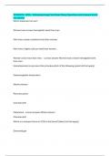 PATHO370 - WCU - Pathophysiology Final Exam Study Questions and Answers which are correct 